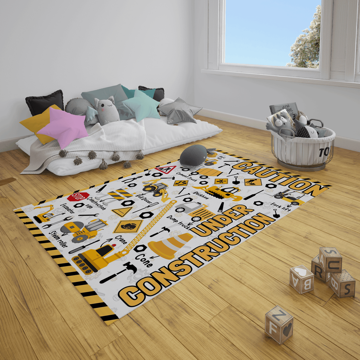 Under Construction Play Mat