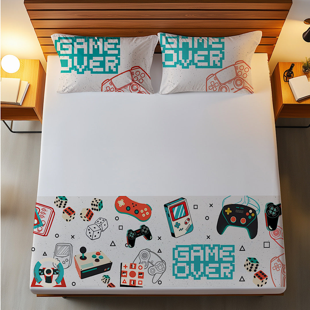 Game Over Bed Sheet