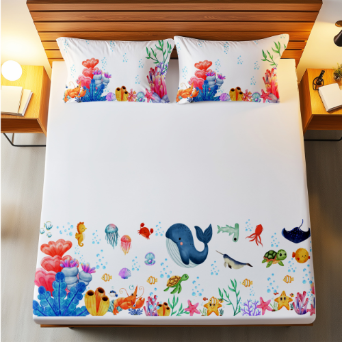 Into The Sea Bed Sheet