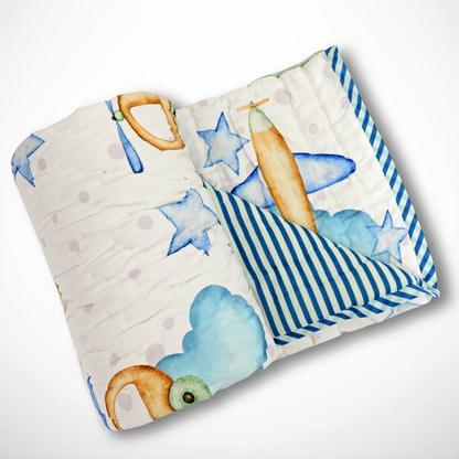 Airplane Cloud Quilt