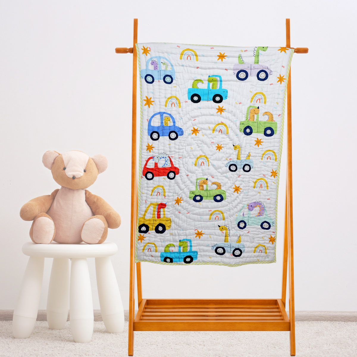 Dino Car Quilt