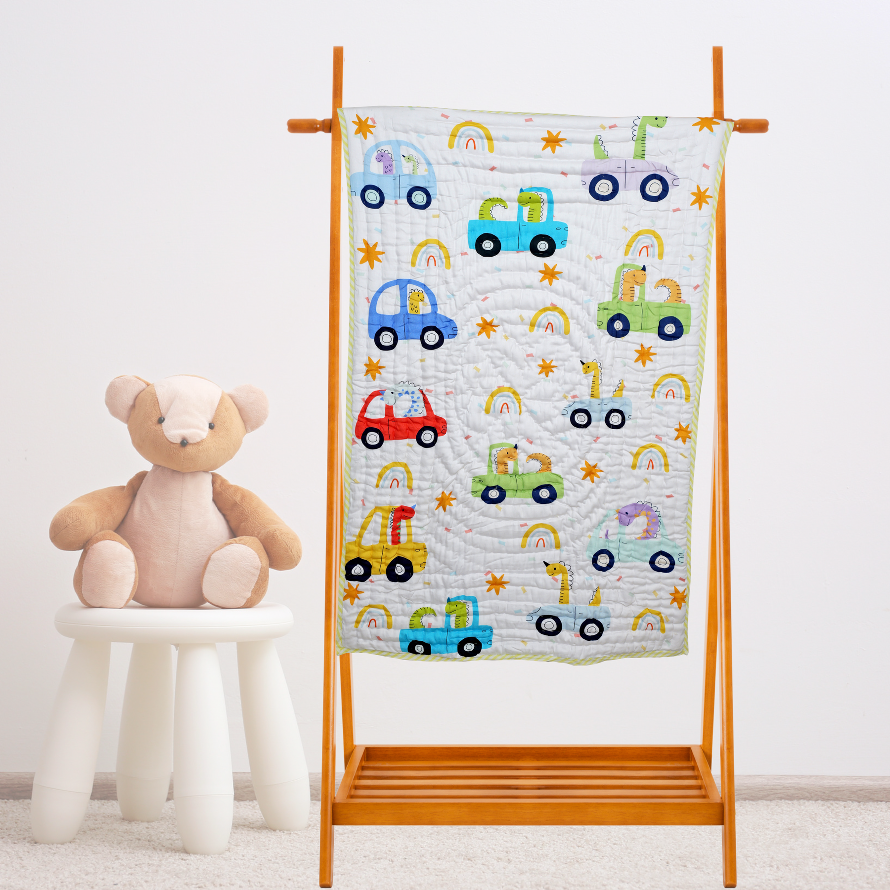 Dino Car Quilt