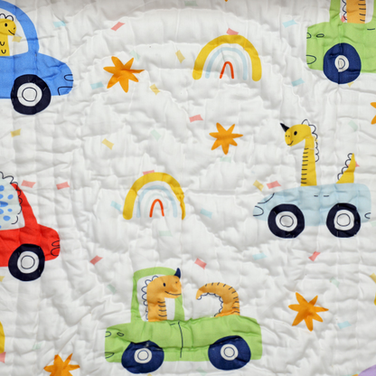 Dino Car Quilt