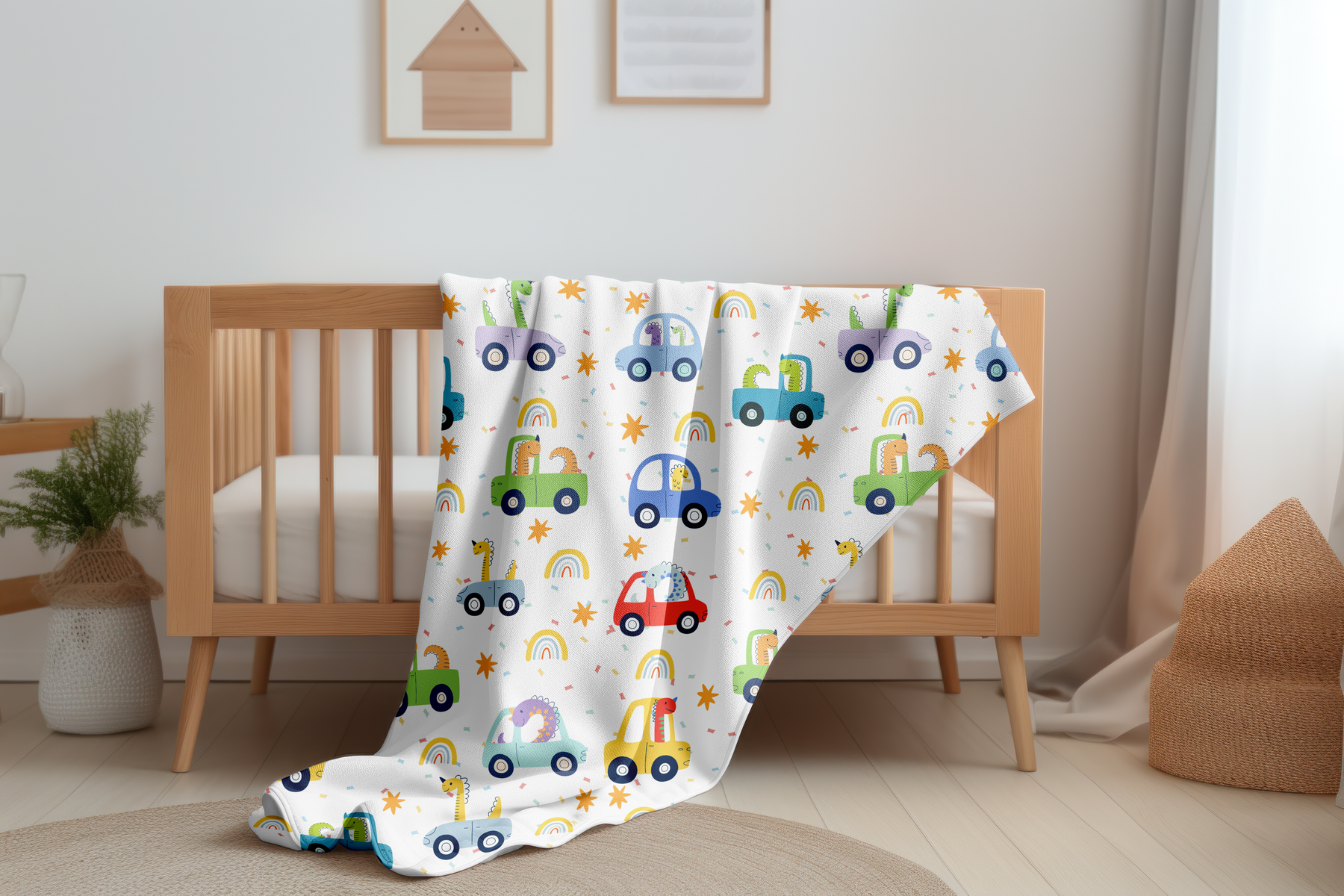 Dino Car Quilt