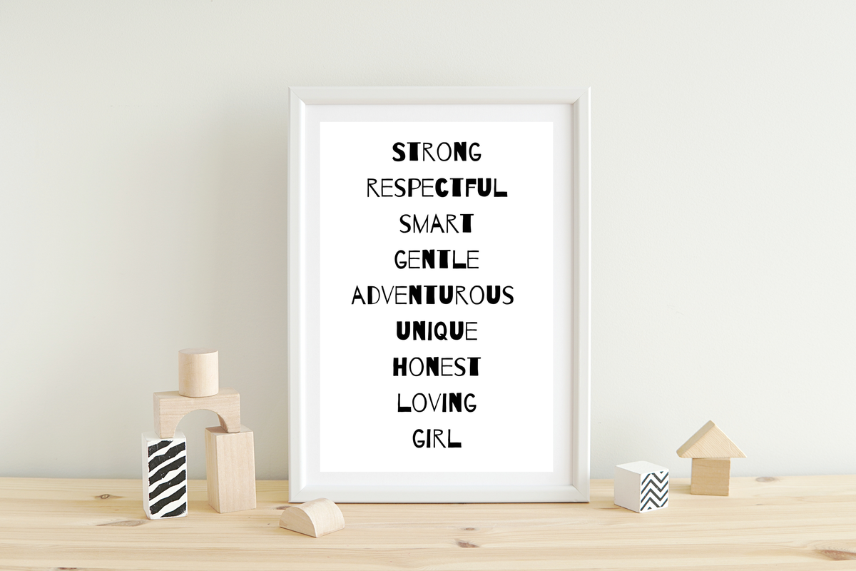 Strong Girl Wall Art