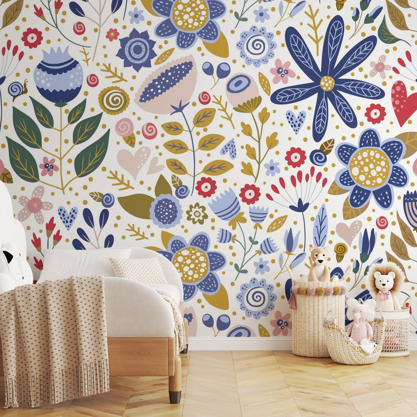 Spanish Flower  Wall Paper